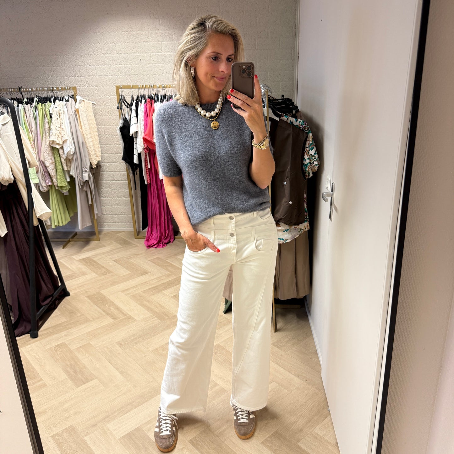 Trui Claudia Alpaca Grijs