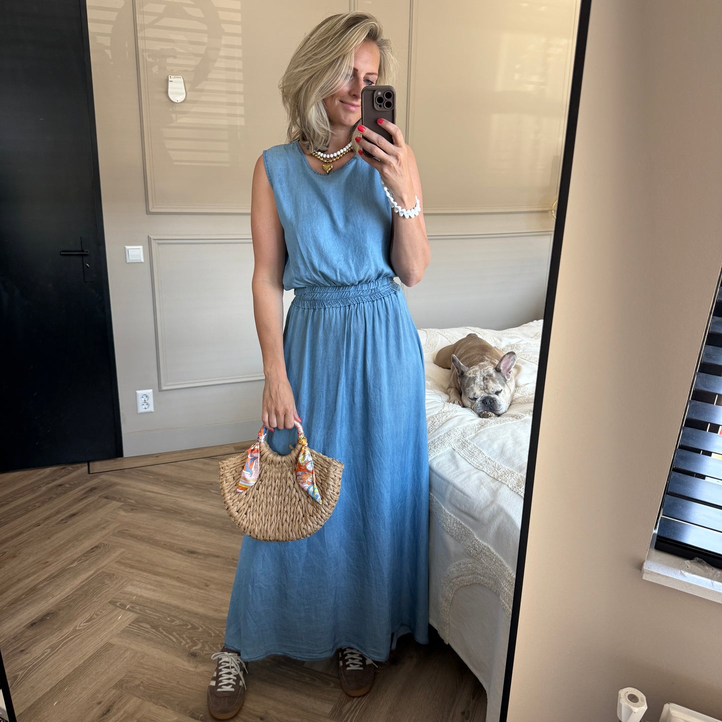 Co-ord Set Denim Rok en Top
