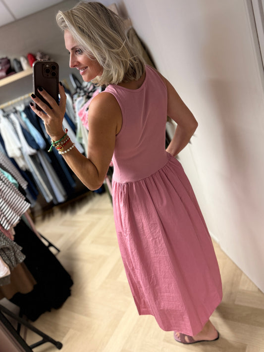 Jurk Katy Katoen Topdress Oudroze