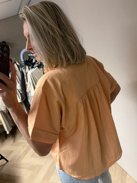 Blouse Kyra Katoen Peach
