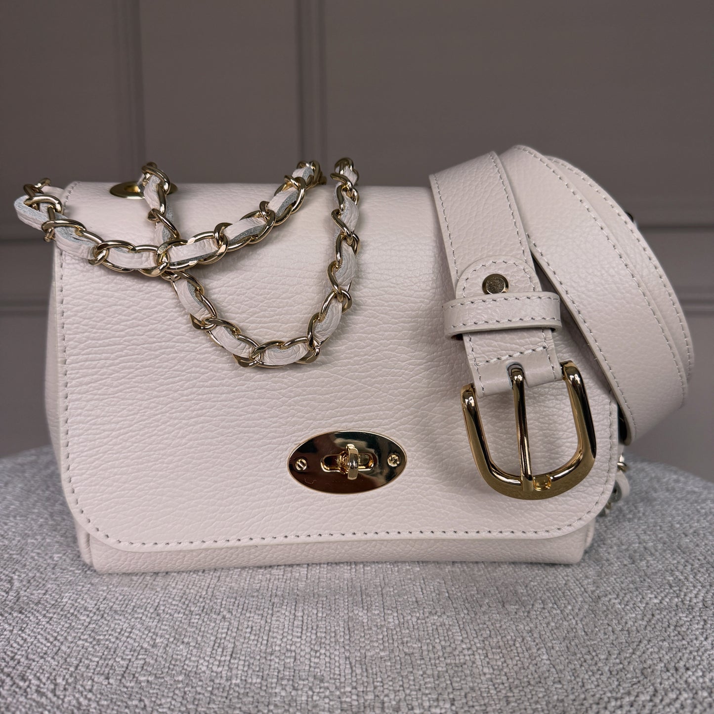 Ceintuur Offwhite Goud