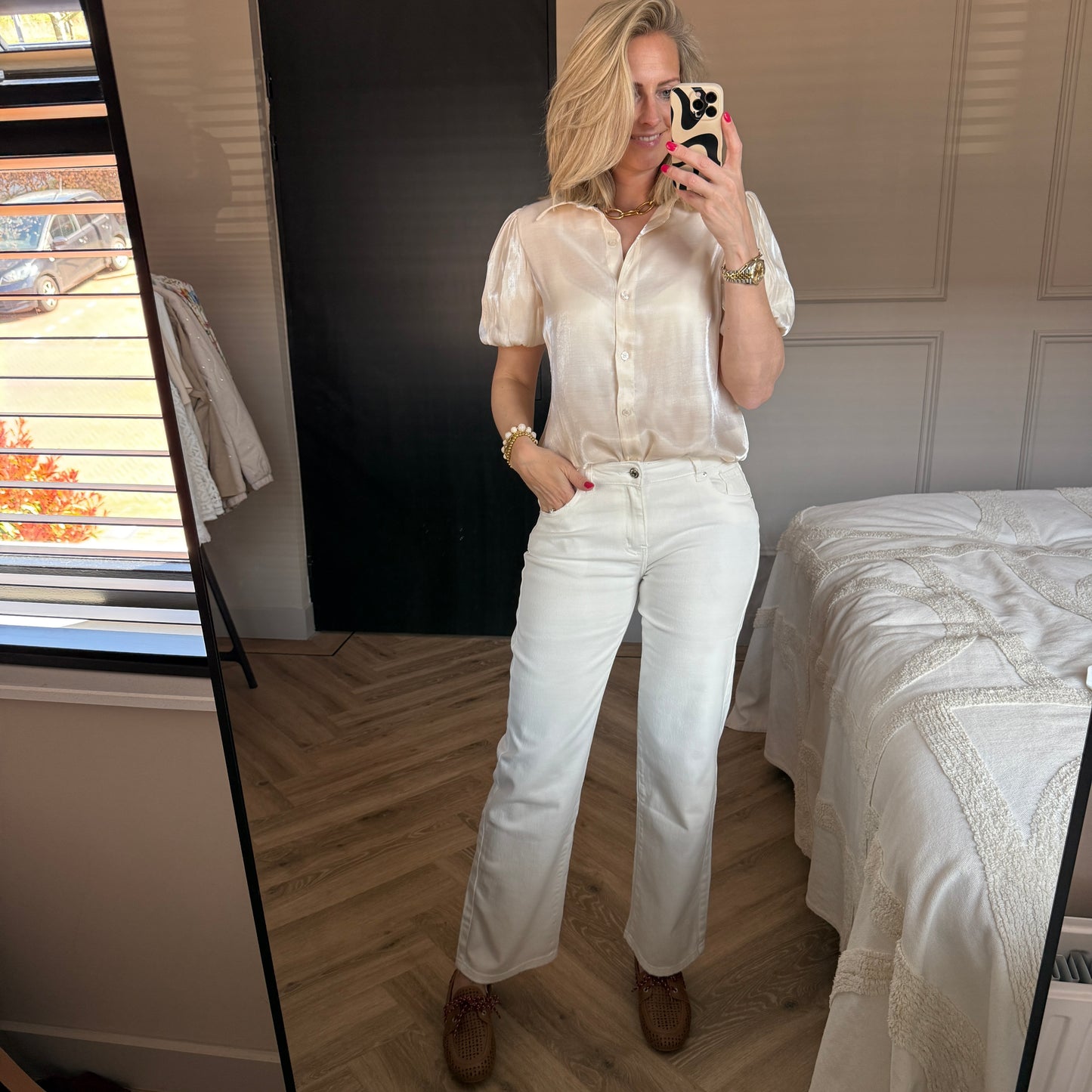 Jeans Céline Wit