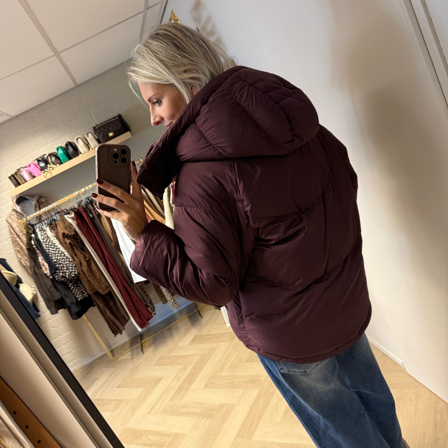 Puffer Jacket Fenna Burgundy