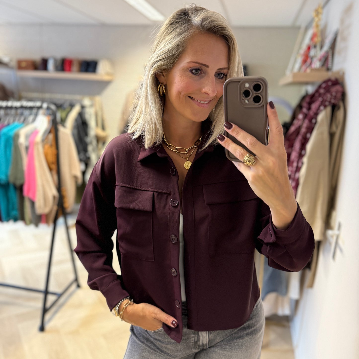 Blouse Anna Burgundy