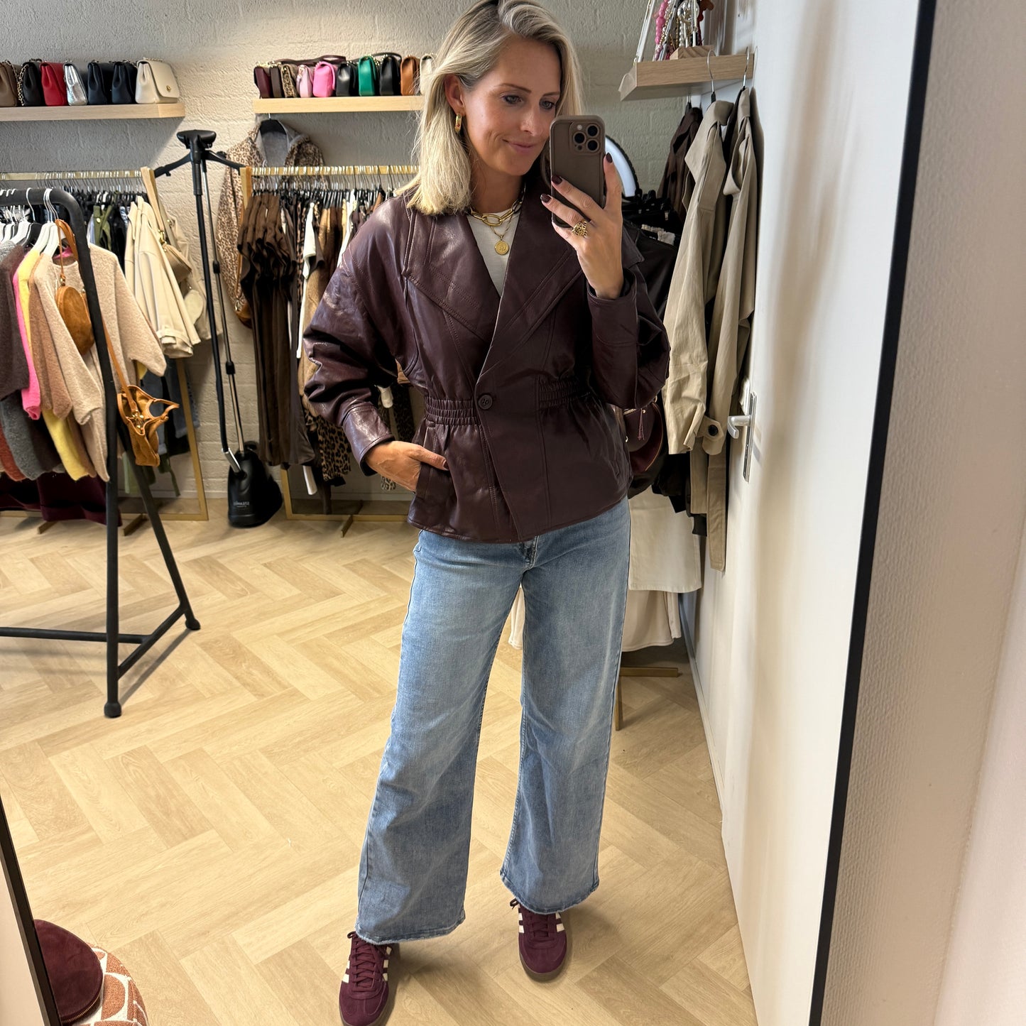 Jack Amber PU Burgundy