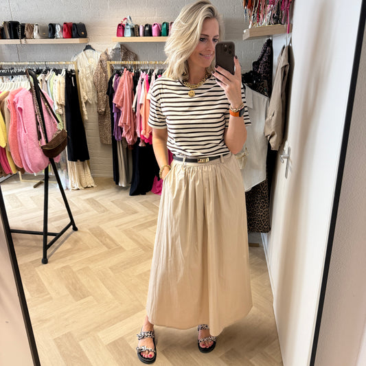 T-shirt Emma Katoen Streep Choco