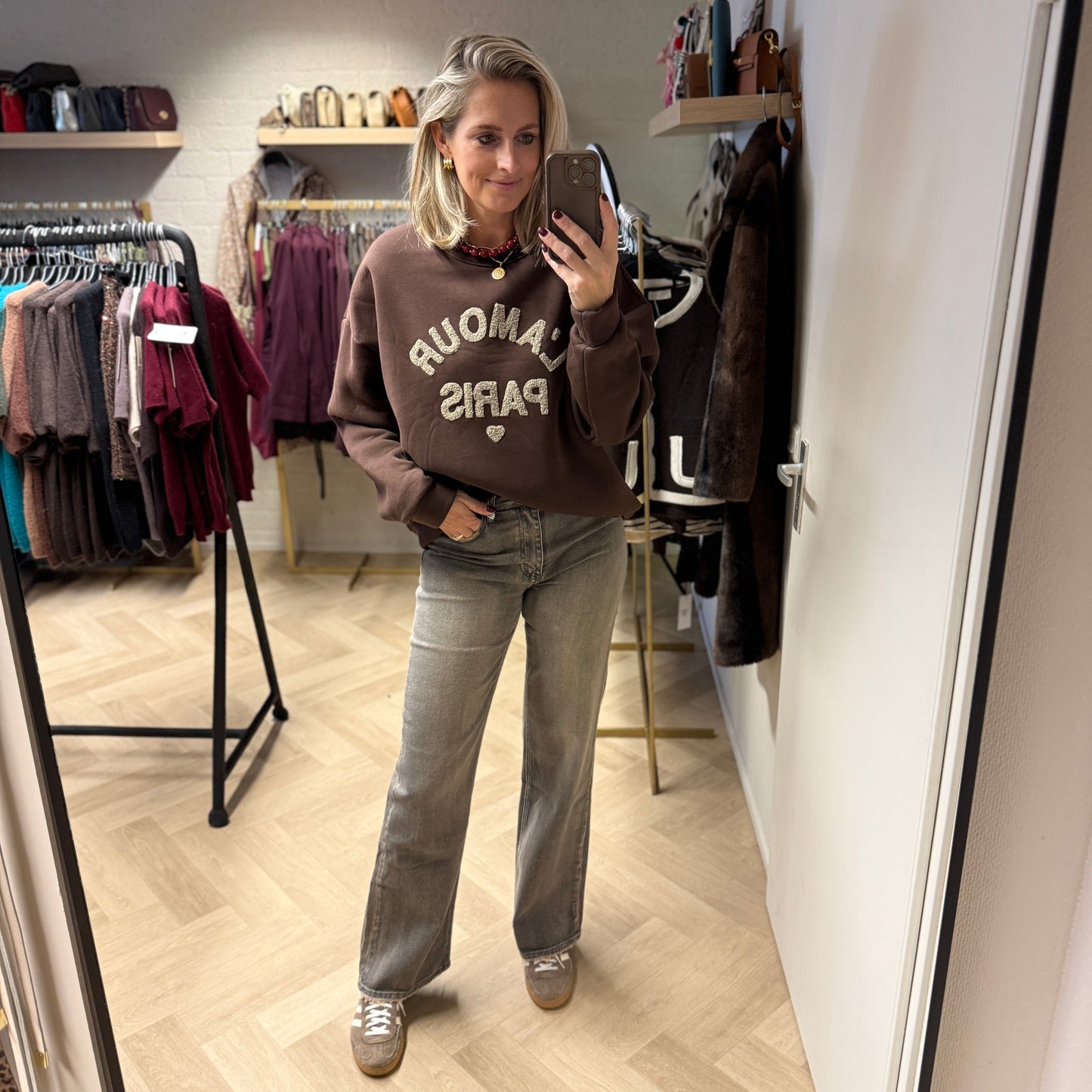 Sweater Amour Paris Choco