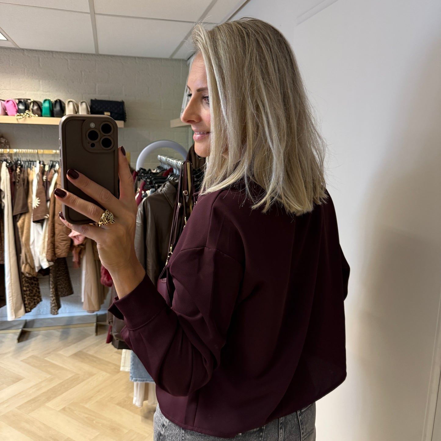 Blouse Anna Burgundy