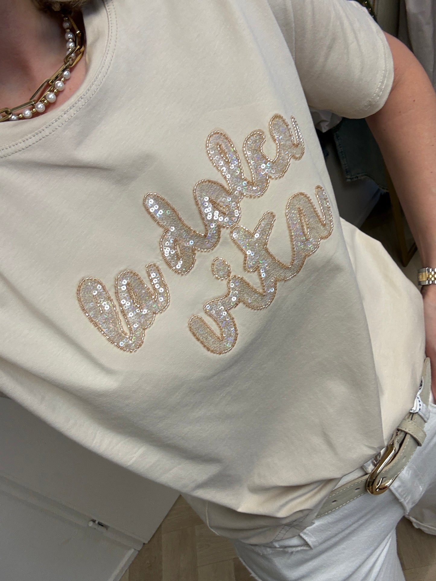 T Shirt La Dolce Vita Beige