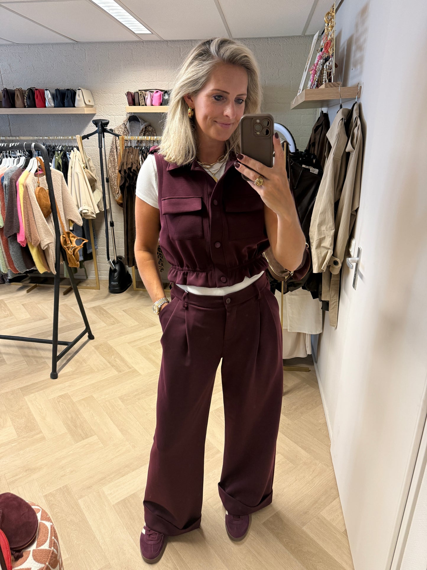 Vest Stef Aubergine