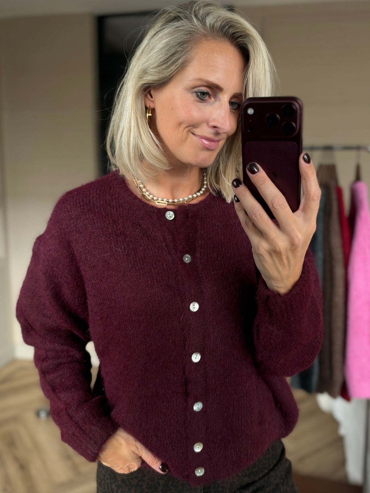 Vest Vito Plum