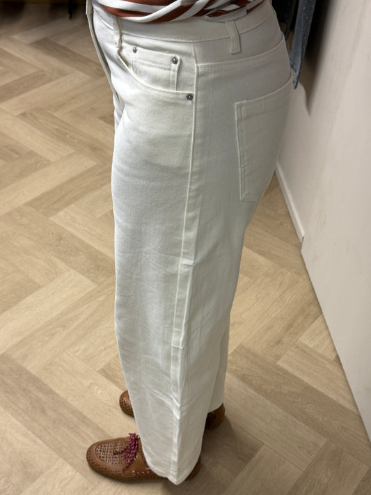 Jeans Nelly Barrel Ecru