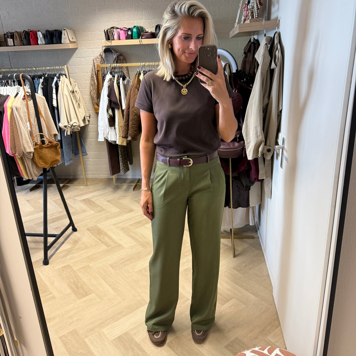 Pantalon Ellie Armygroen