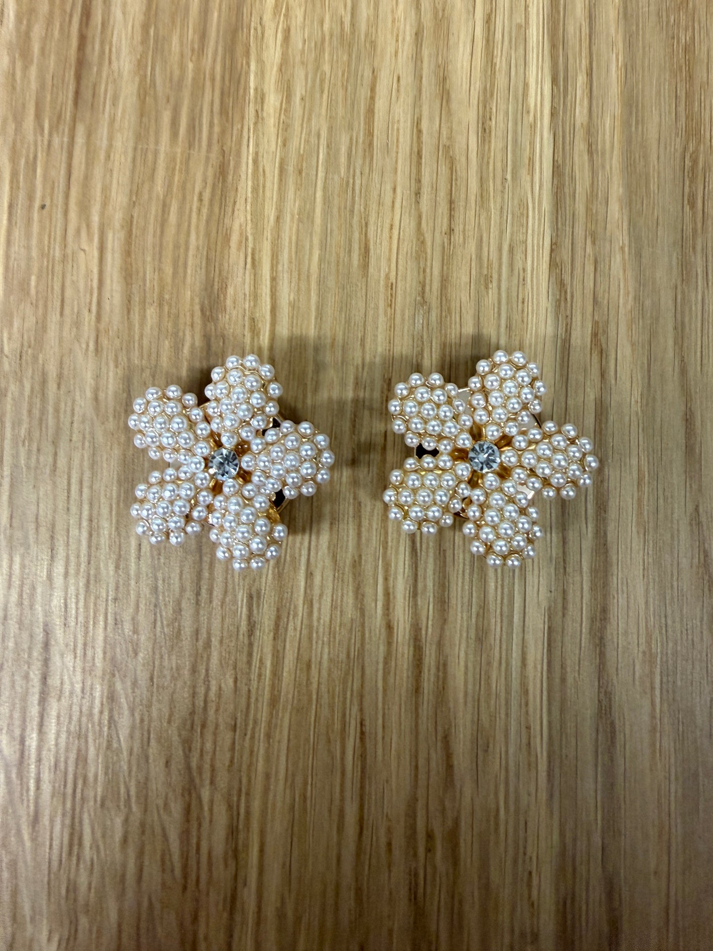 Button Cover Set Flower Parels