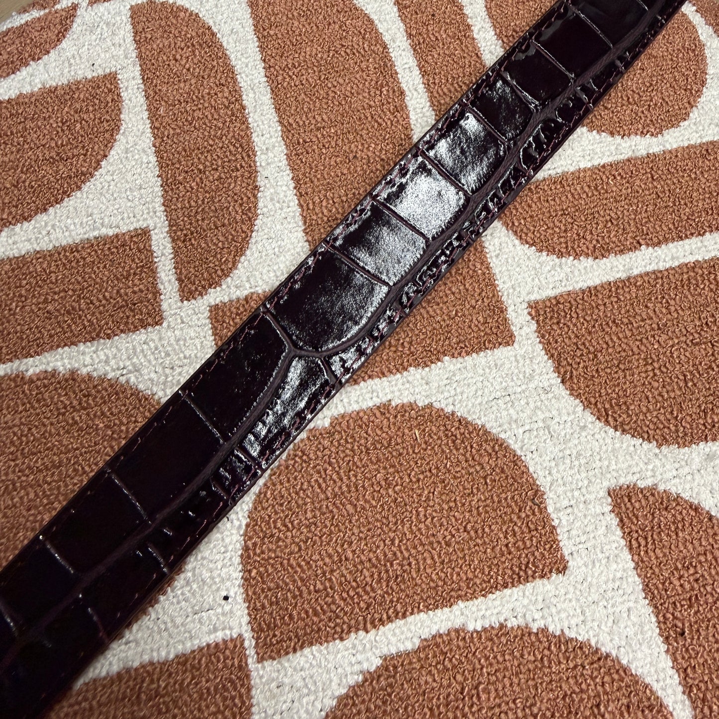 Riem Suus Leer Croco Bordeaux