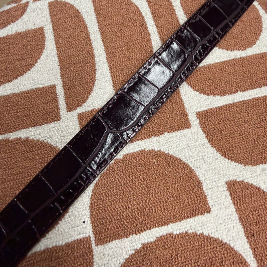 Riem Suus Leer Croco Bordeaux
