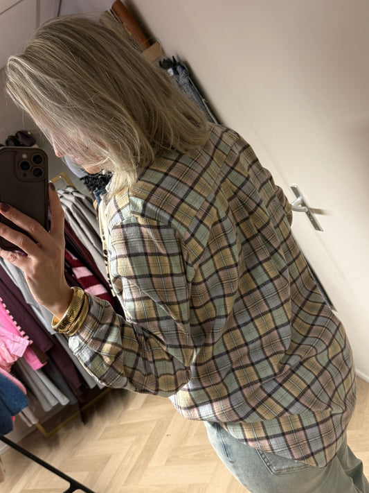 Blouse Julia Ruit Lichtblauw