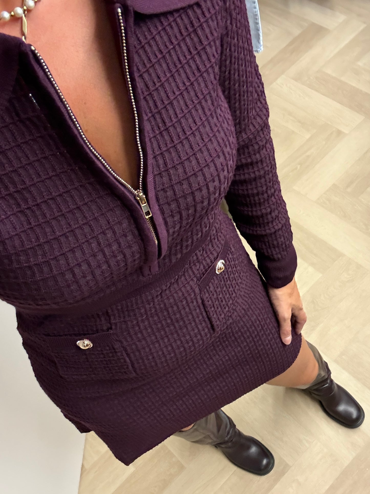 Jurk Charlot Plum