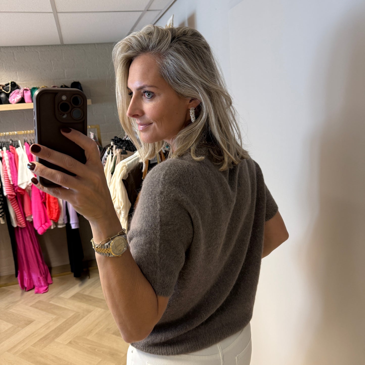 Trui Claudia Alpaca Taupe