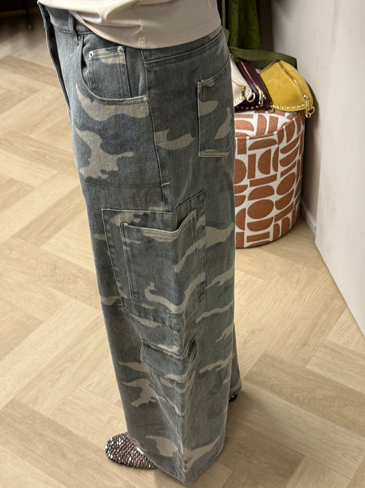 Jeans Caby Armyprint Light