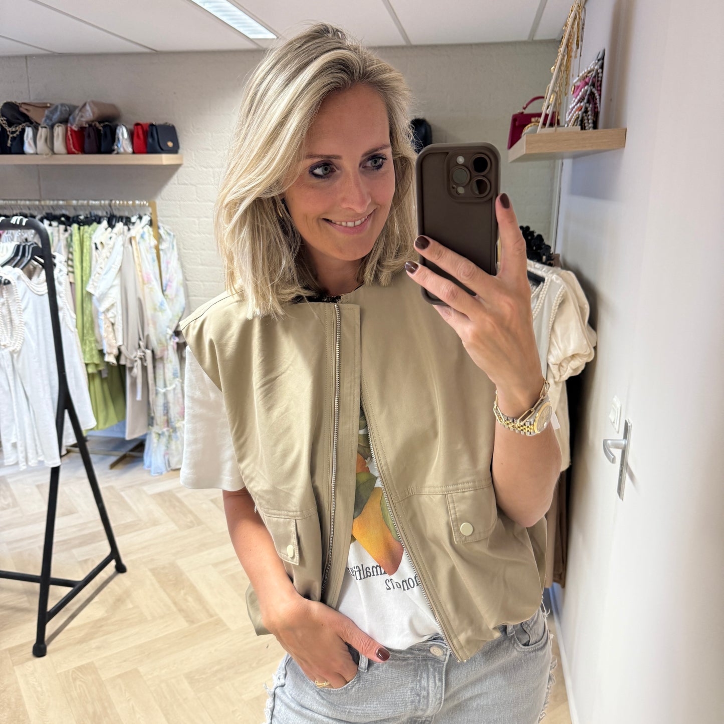 Gilet Anouk Pof Beige