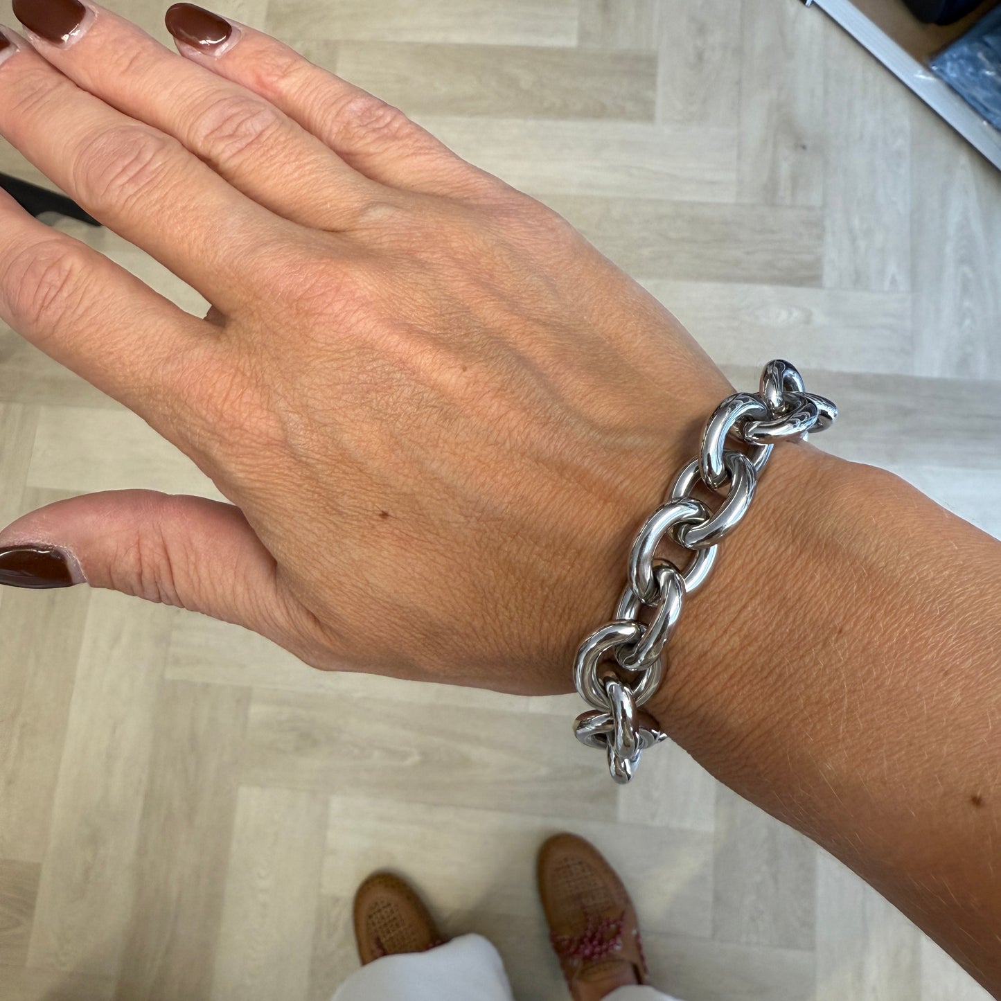 Armband Chain Luxe Zilver
