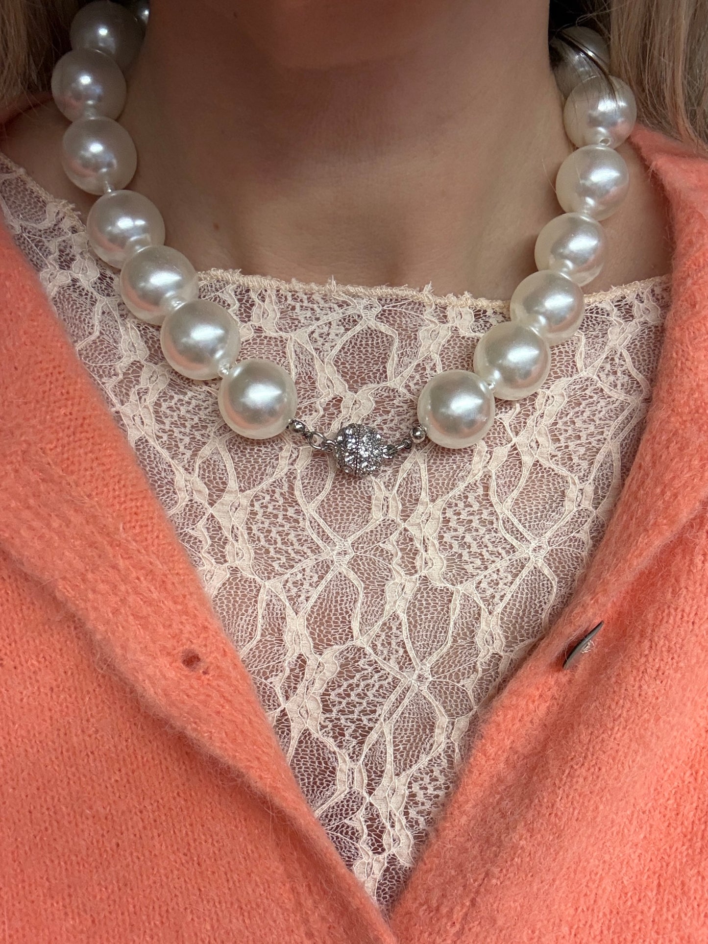 Ketting Kralen Parel