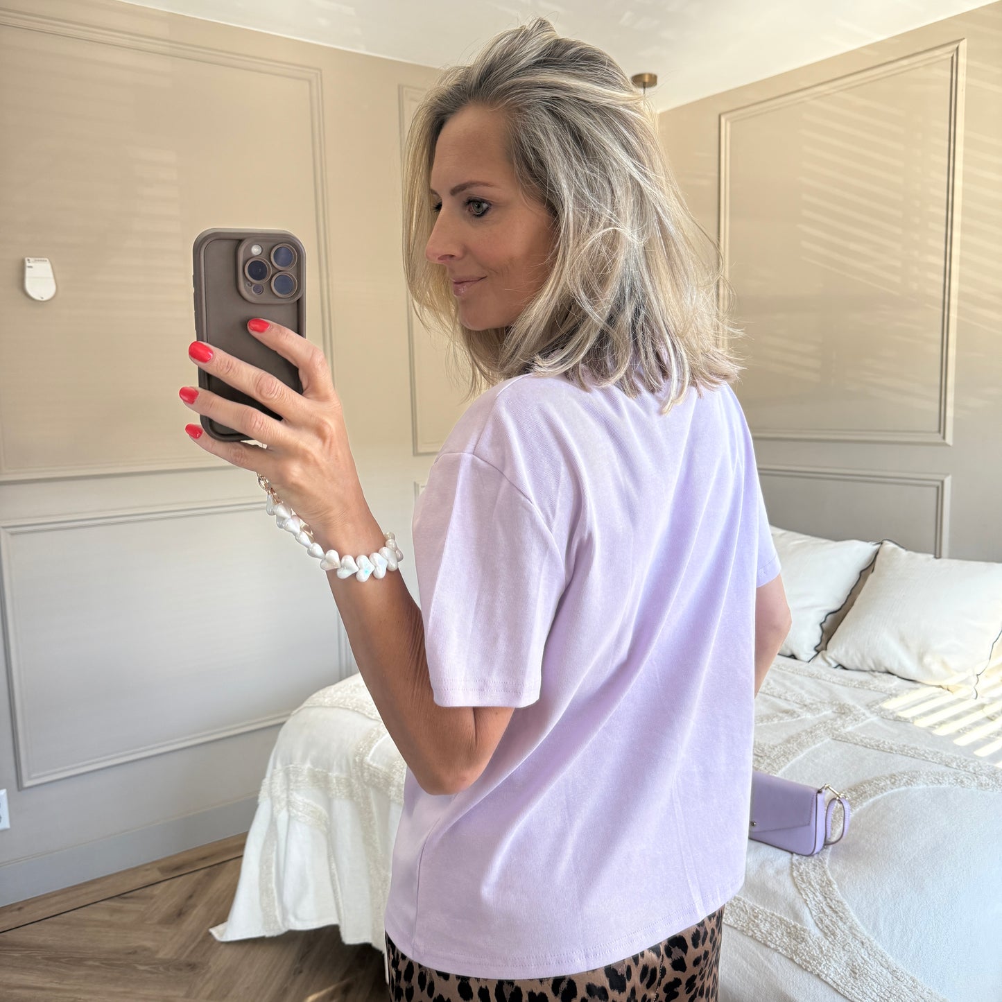 T-shirt Bisous Lila