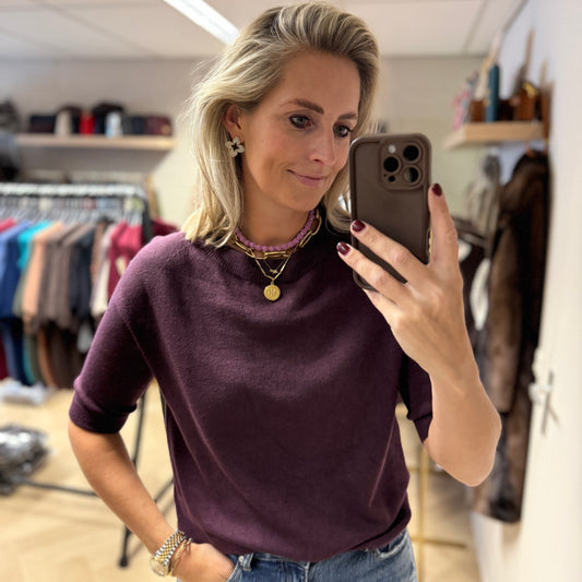 Trui Suzie Viscose Aubergine