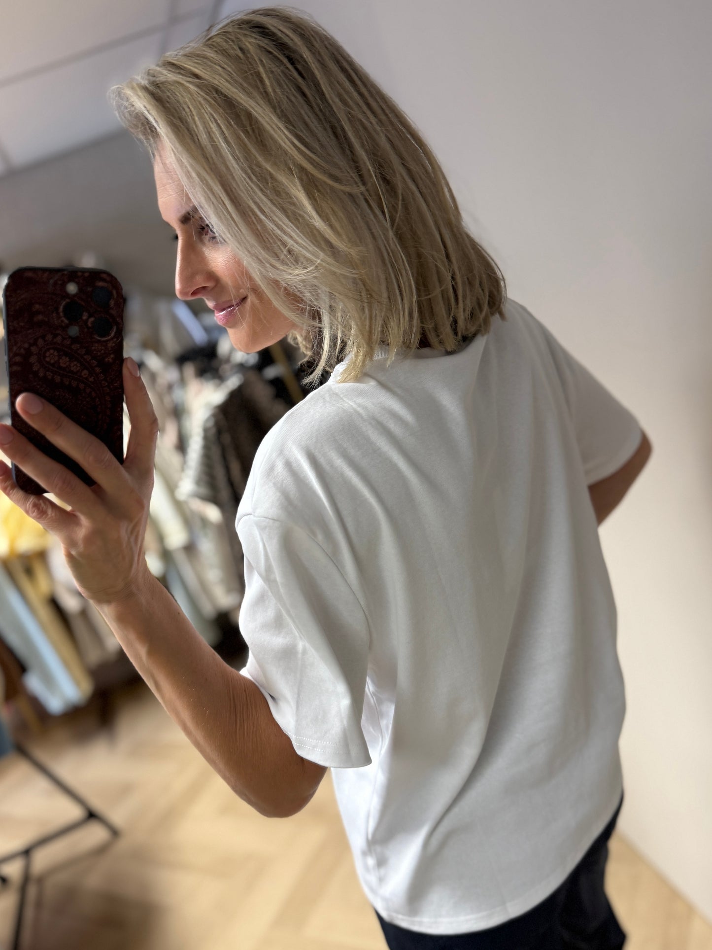 Shirt Kylie Basic Wit
