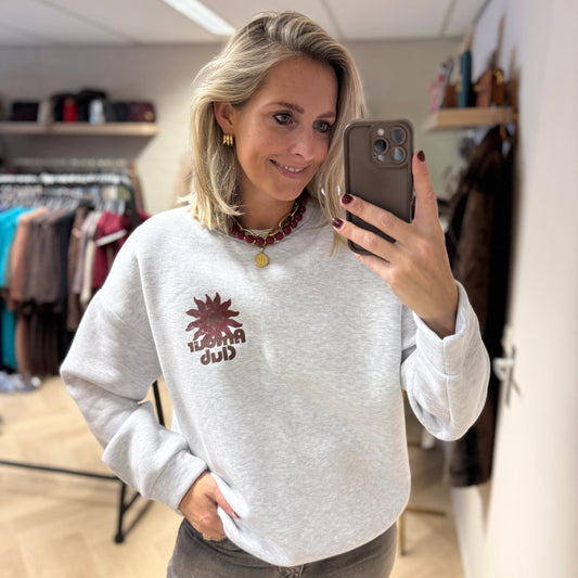 Sweater Amour Club Grey Melange