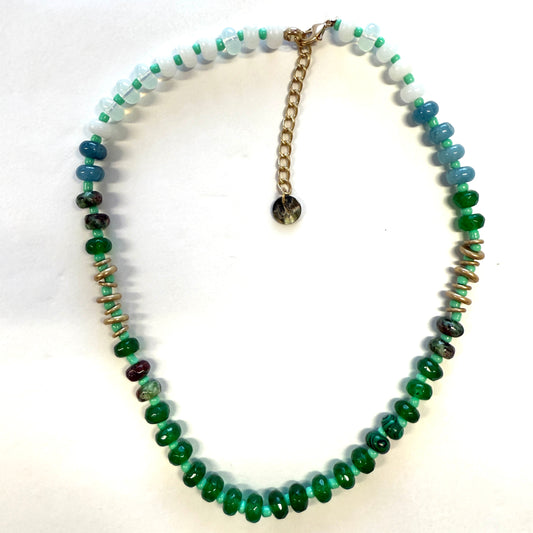 Ketting Stenen Multi Groen
