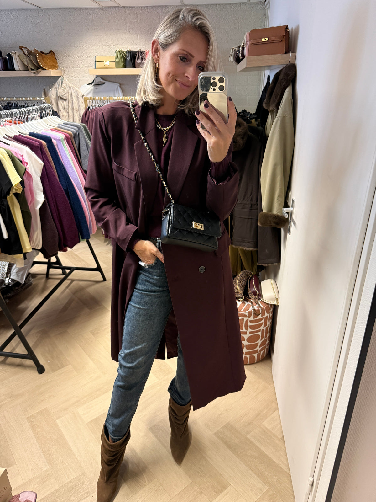 Tas Audrey Small Zwart Goud
