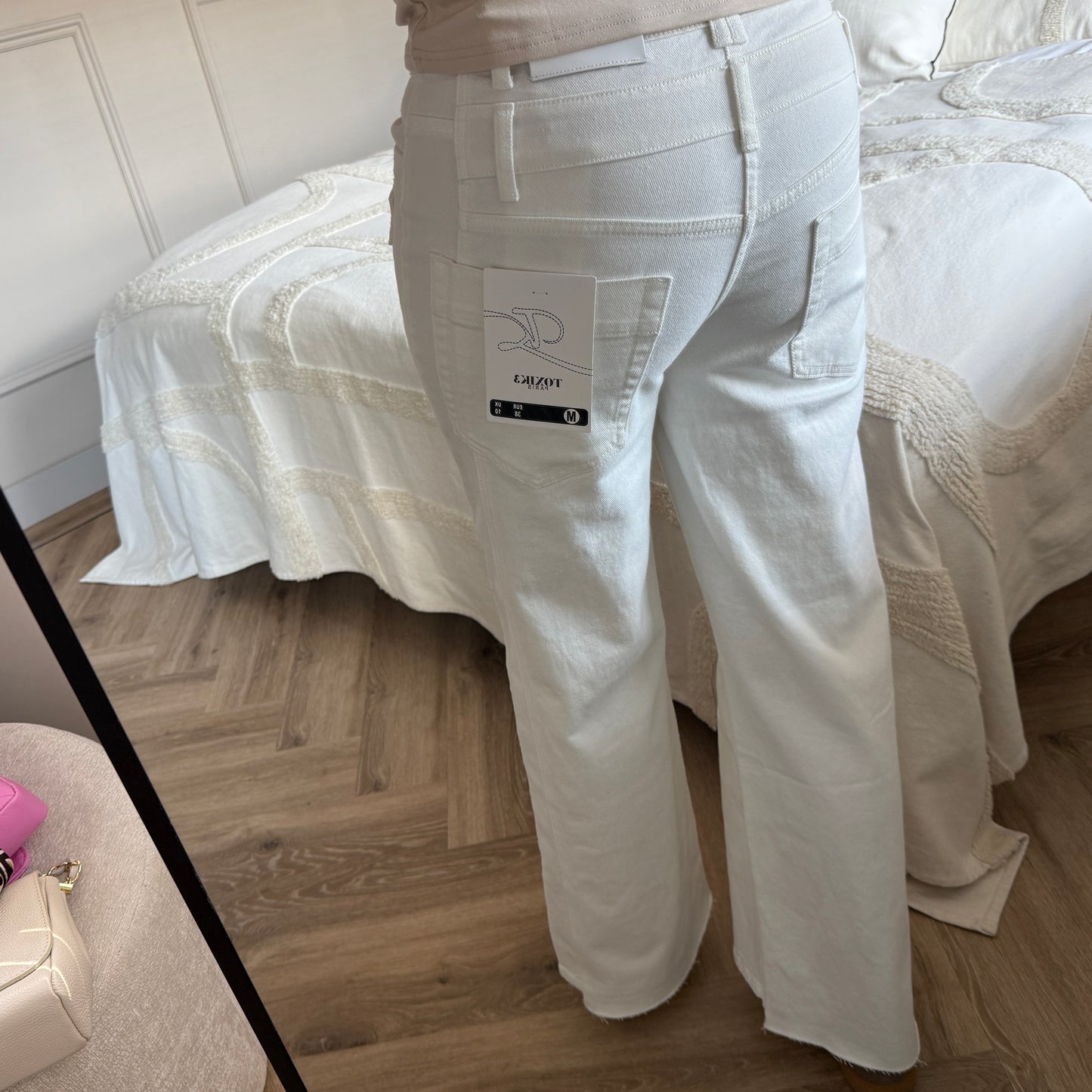 Jeans Toxik Romy Wide Legg Wit