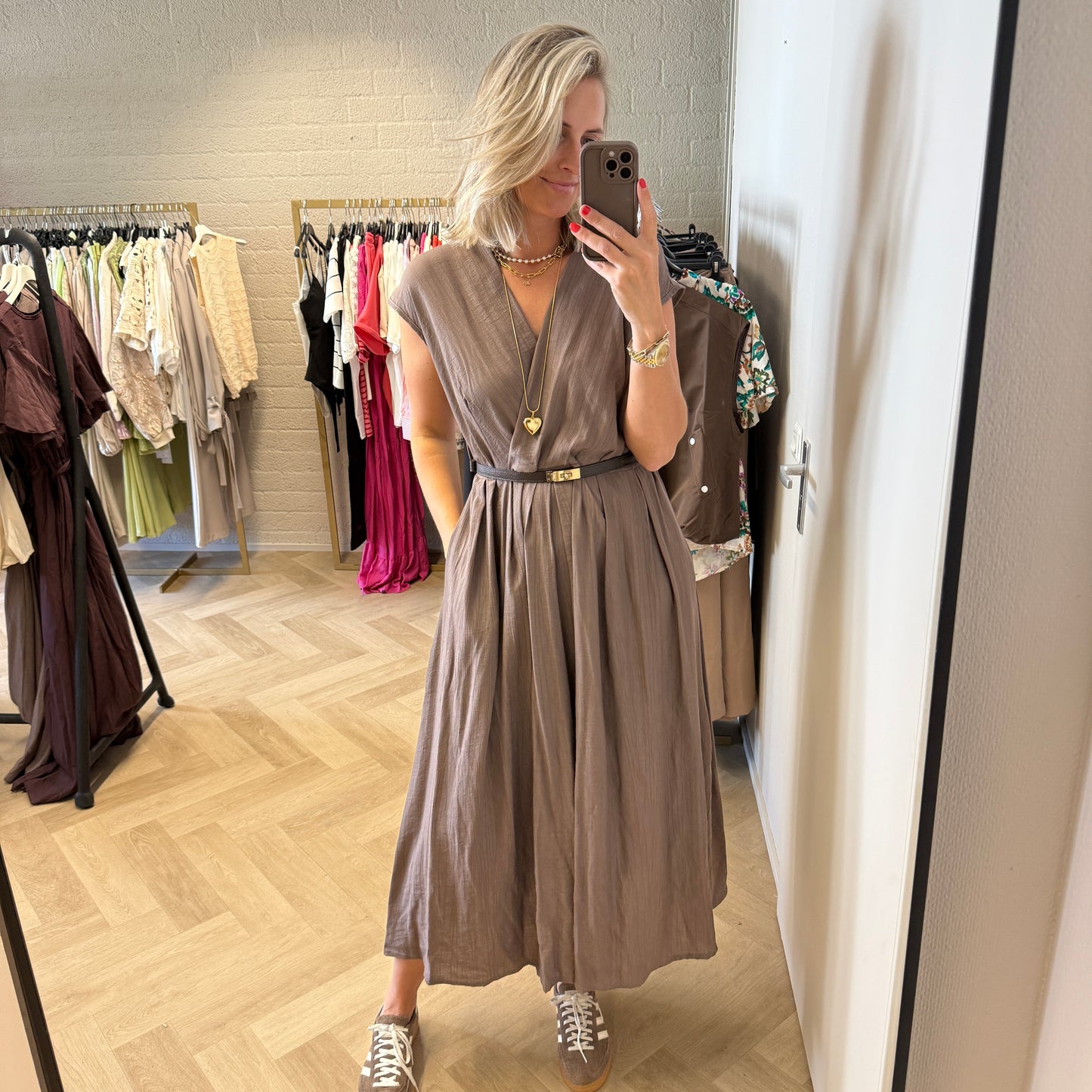 Jurk Mandy Taupe