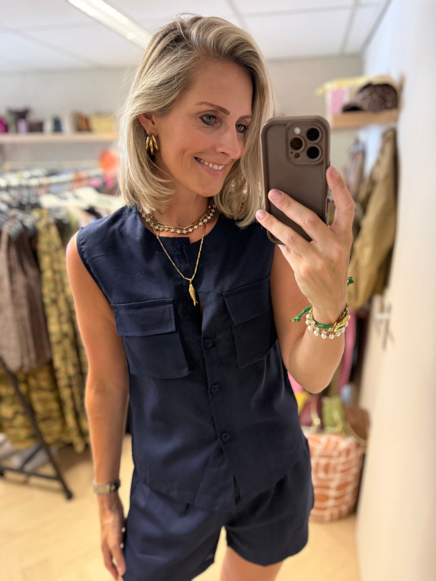 Co Ord Set Joanna Navy