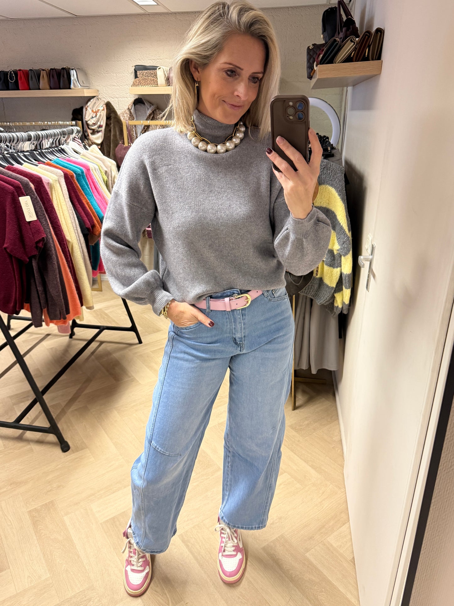 Trui Isa Viscose Grijs