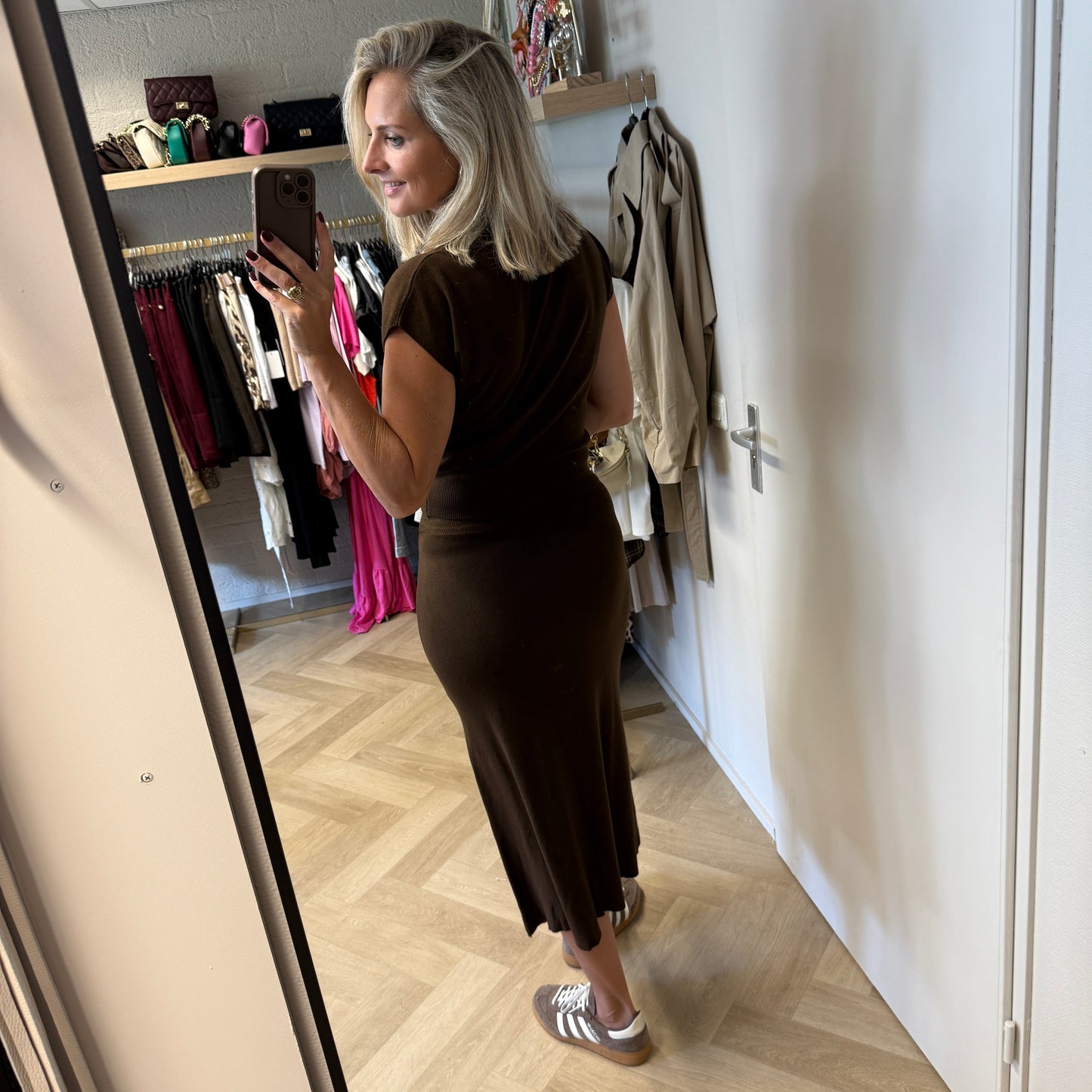 Co-Ord Set Joline Woven Choco