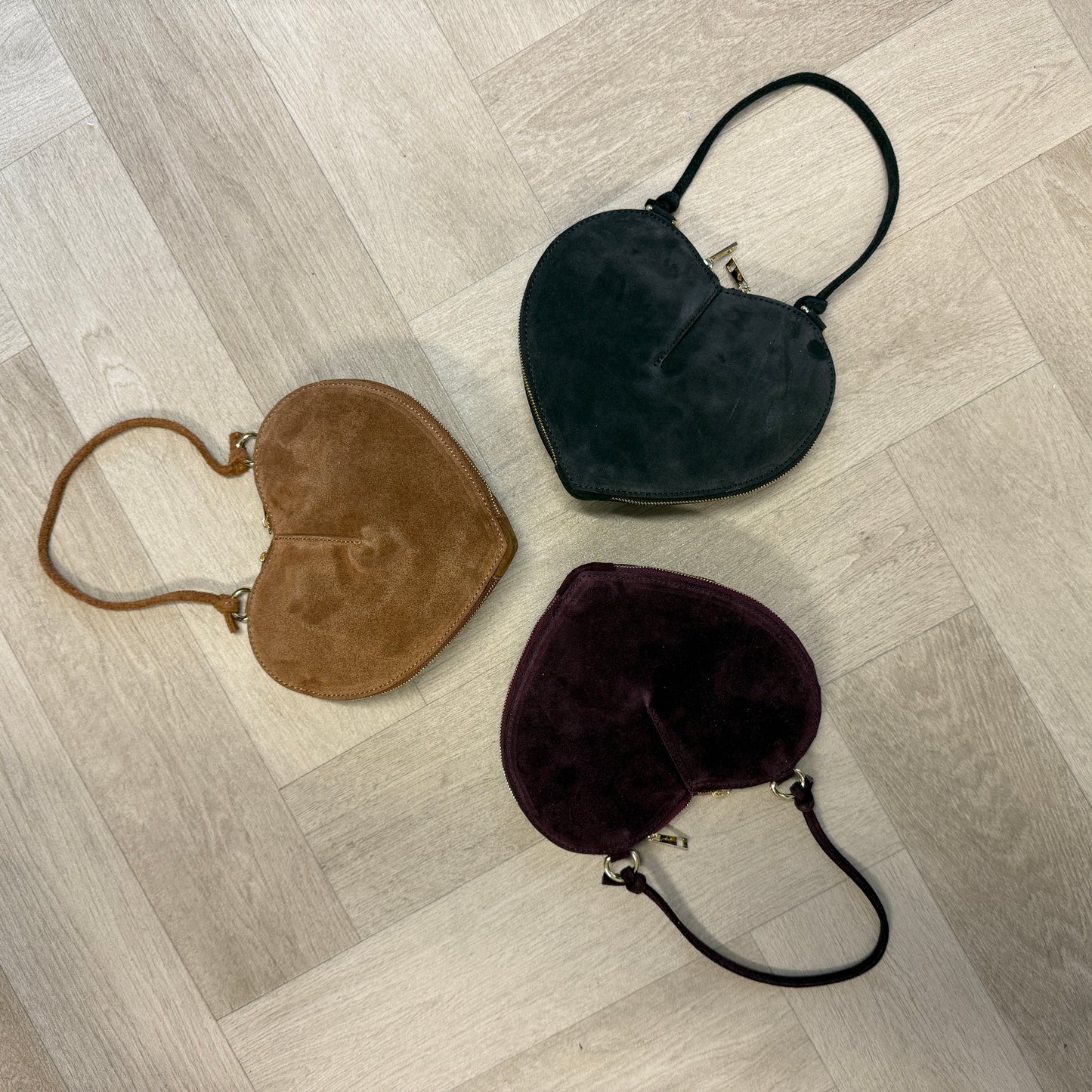 Tas Lamour Suède Burgundy