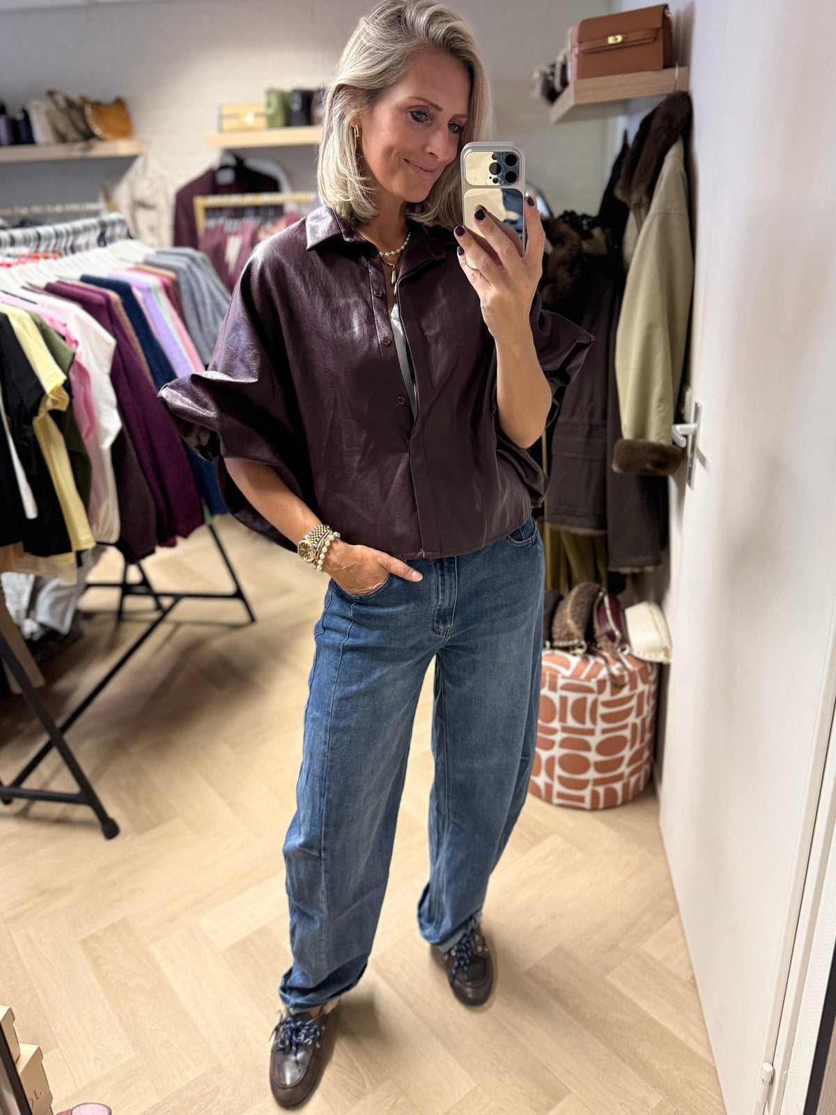 Jeans Laulia Balloon Mediu Blue