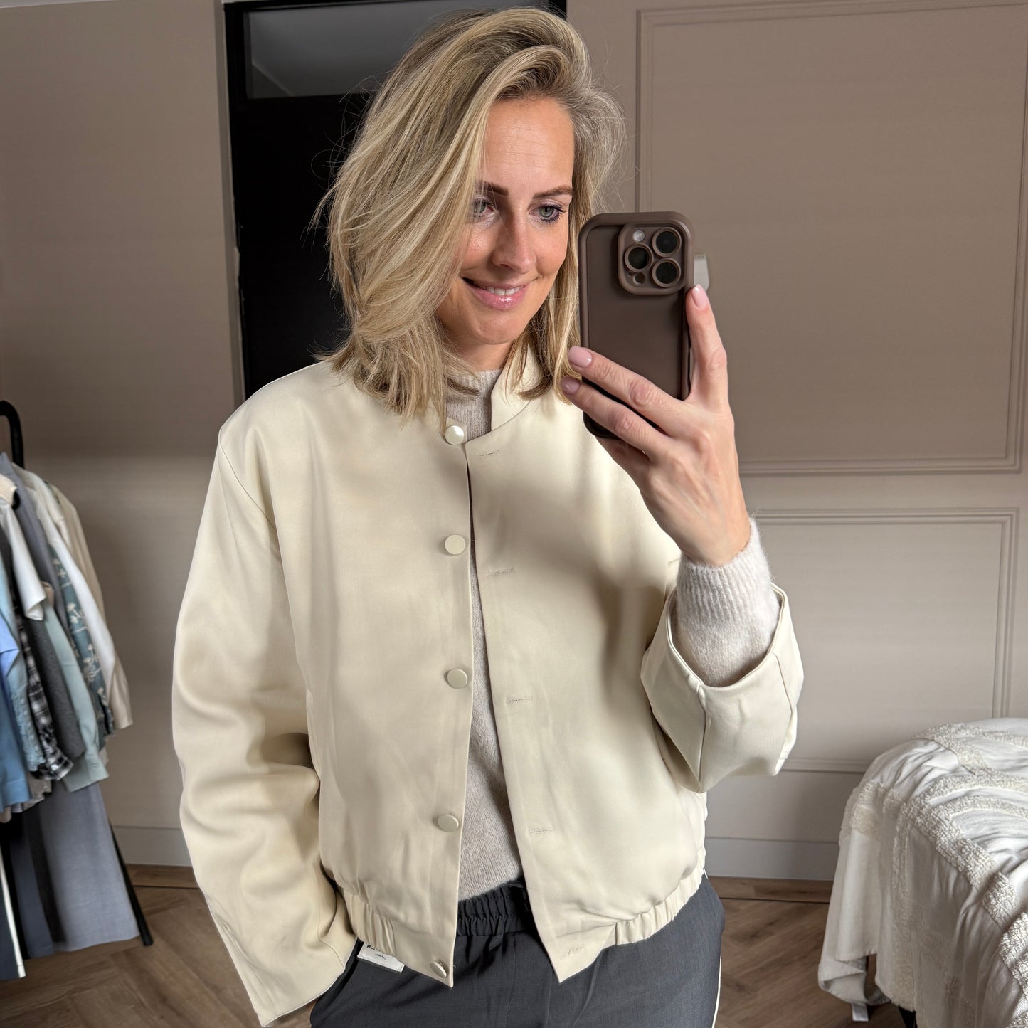 Jack Bomber Zara Crème