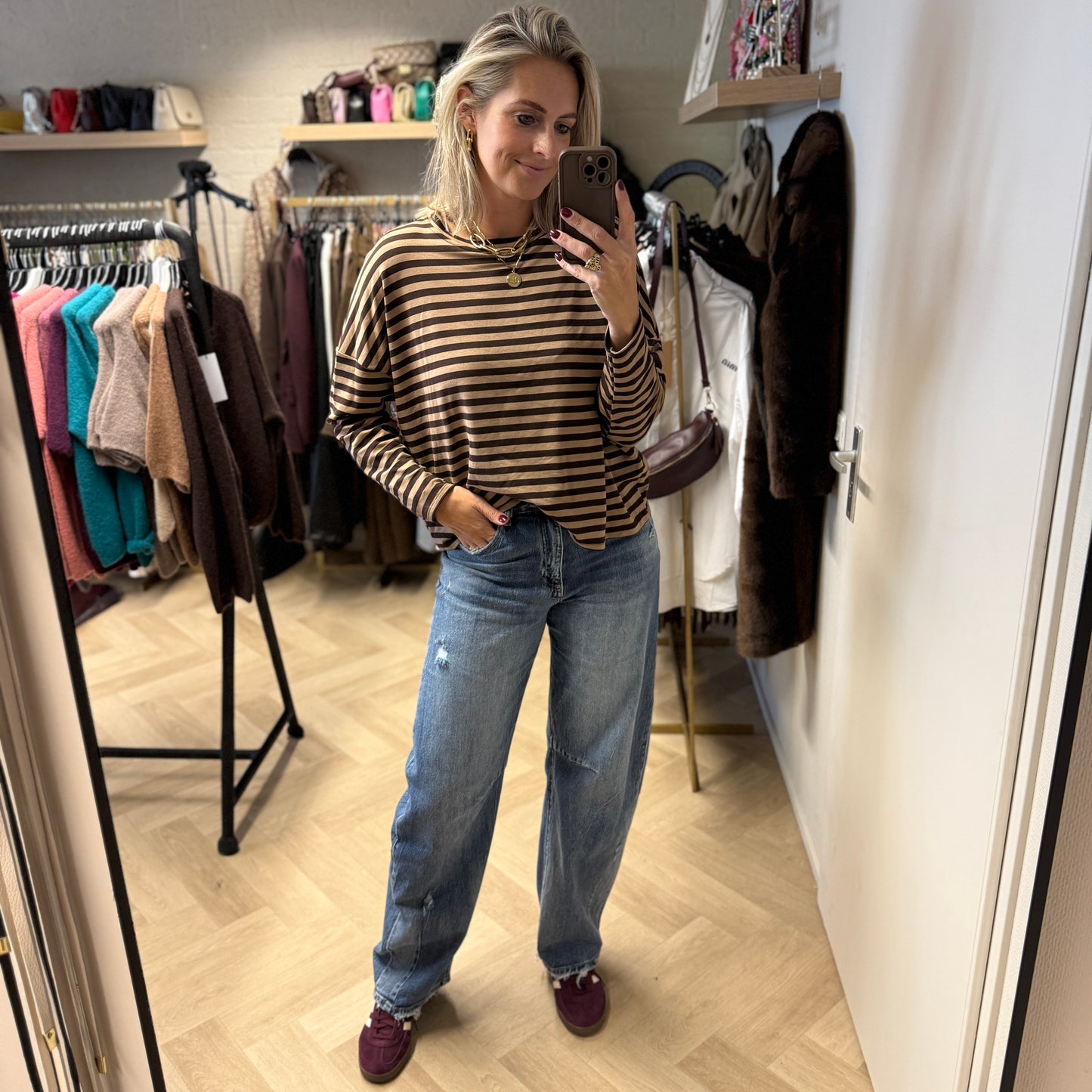 Shirt Macy Streep Caramel Bruin