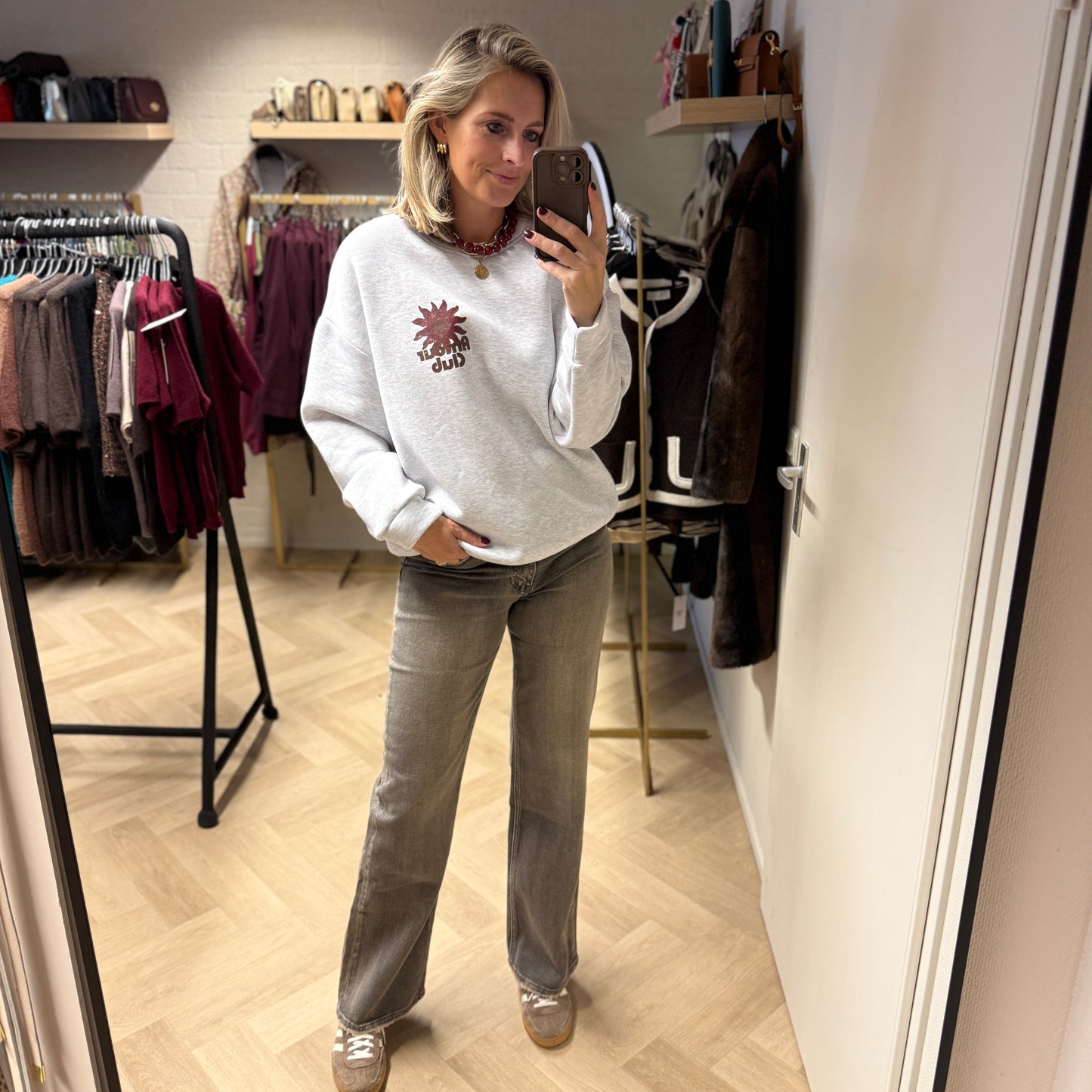Sweater Amour Club Grey Melange