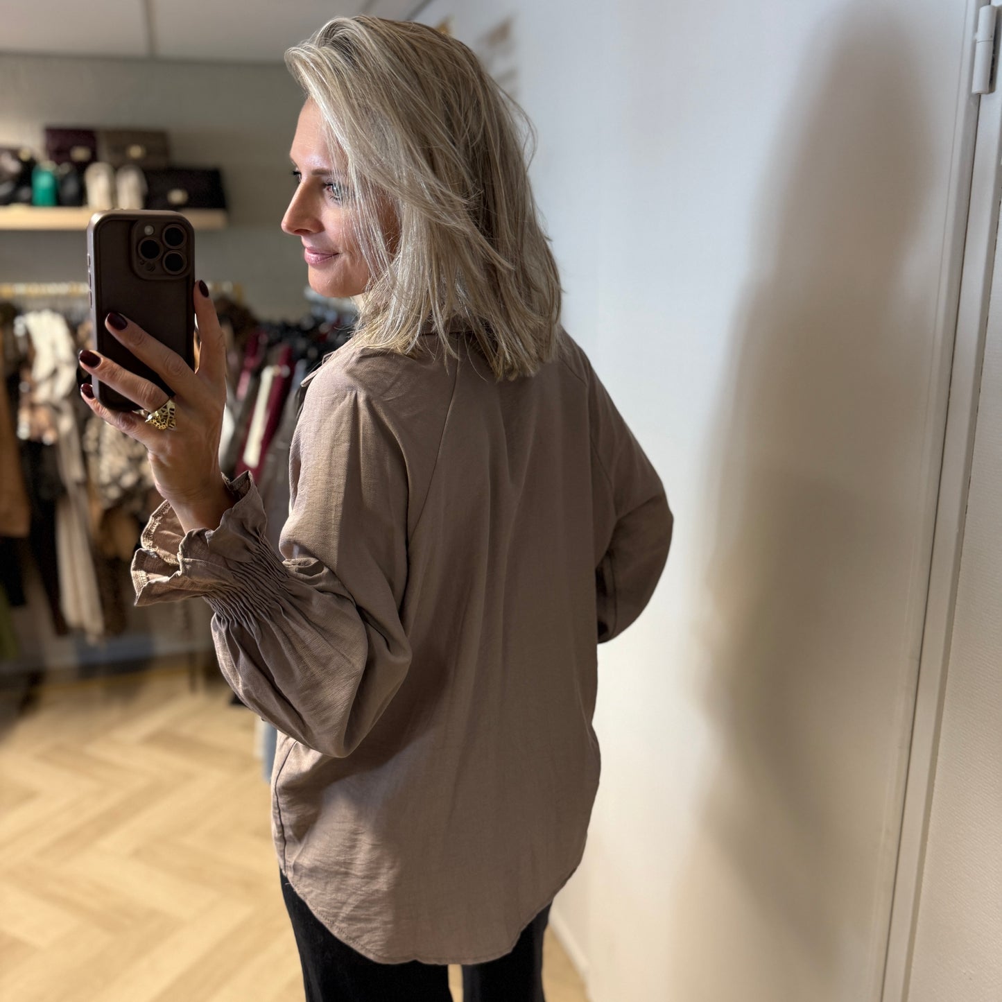 Blouse Joan Viscose Taupe