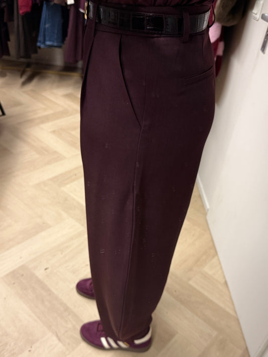 Pantalon Nina Barrel Plum