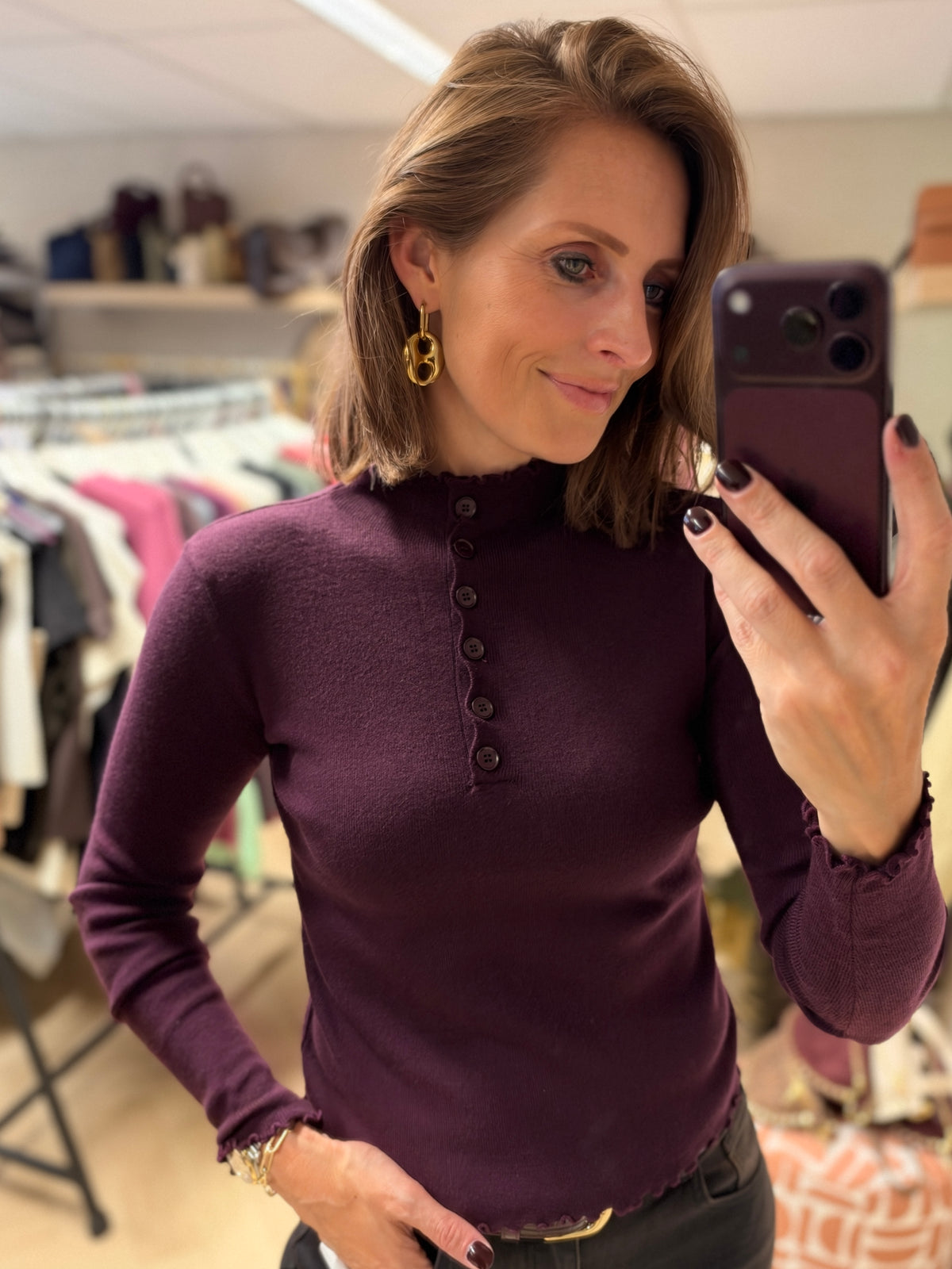 Trui Stacy Roezel Plum
