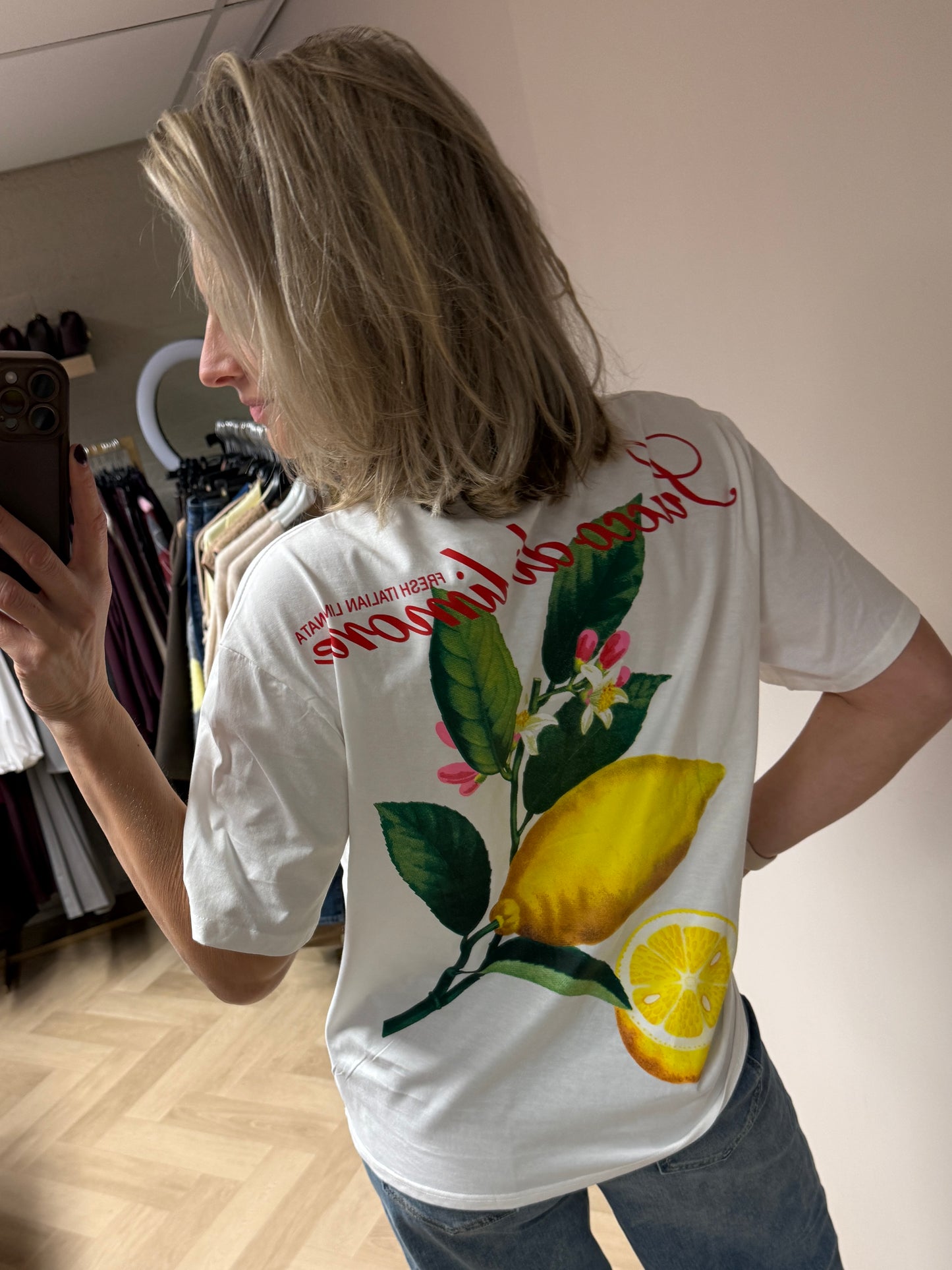 T Shirt Limone Wit