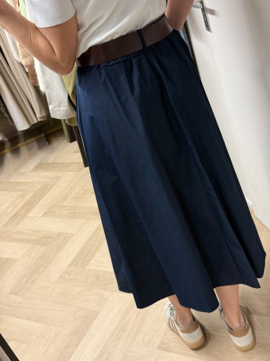 Rok Sharon Plooi Donkerblauw
