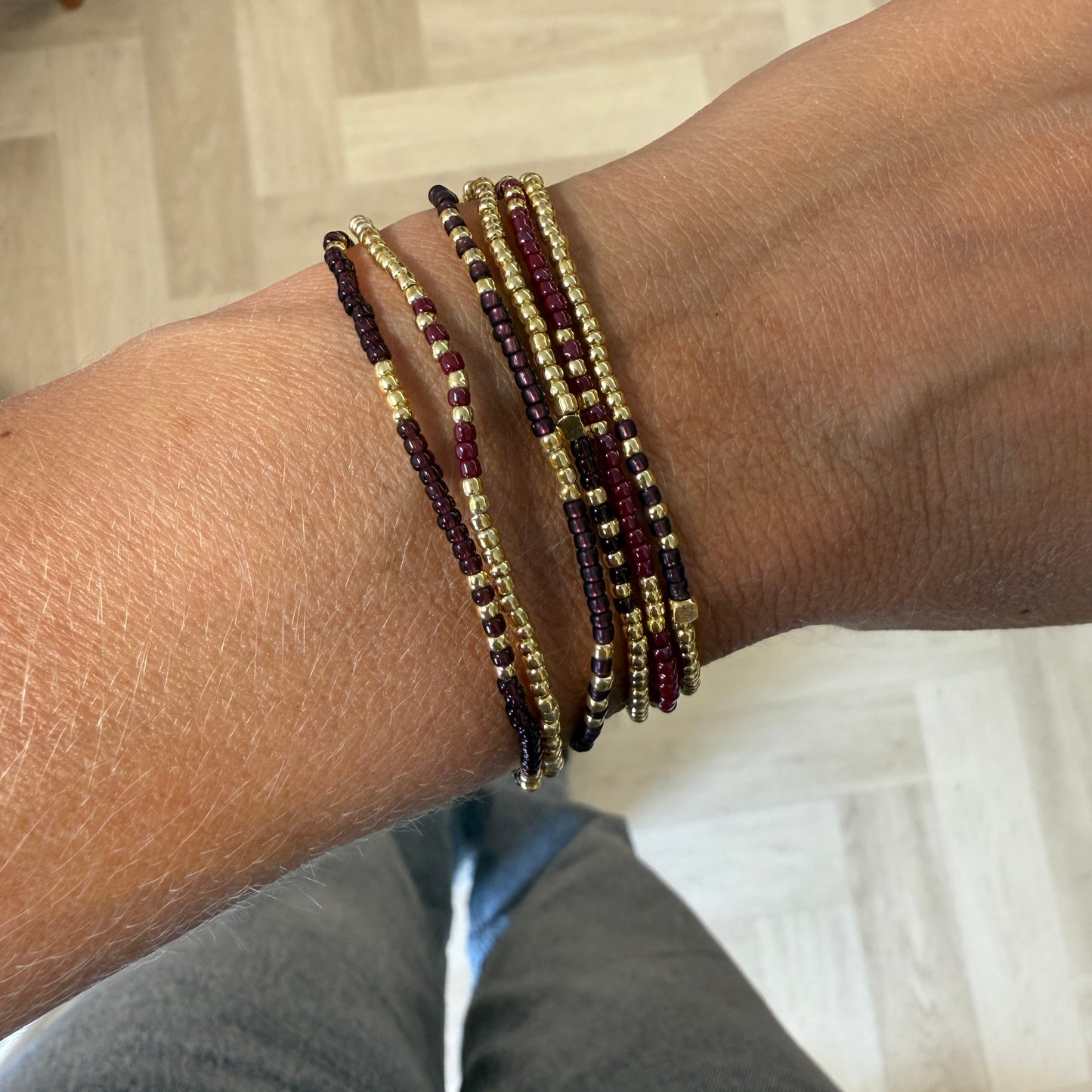 Armband Set Cannes Small Bordeaux