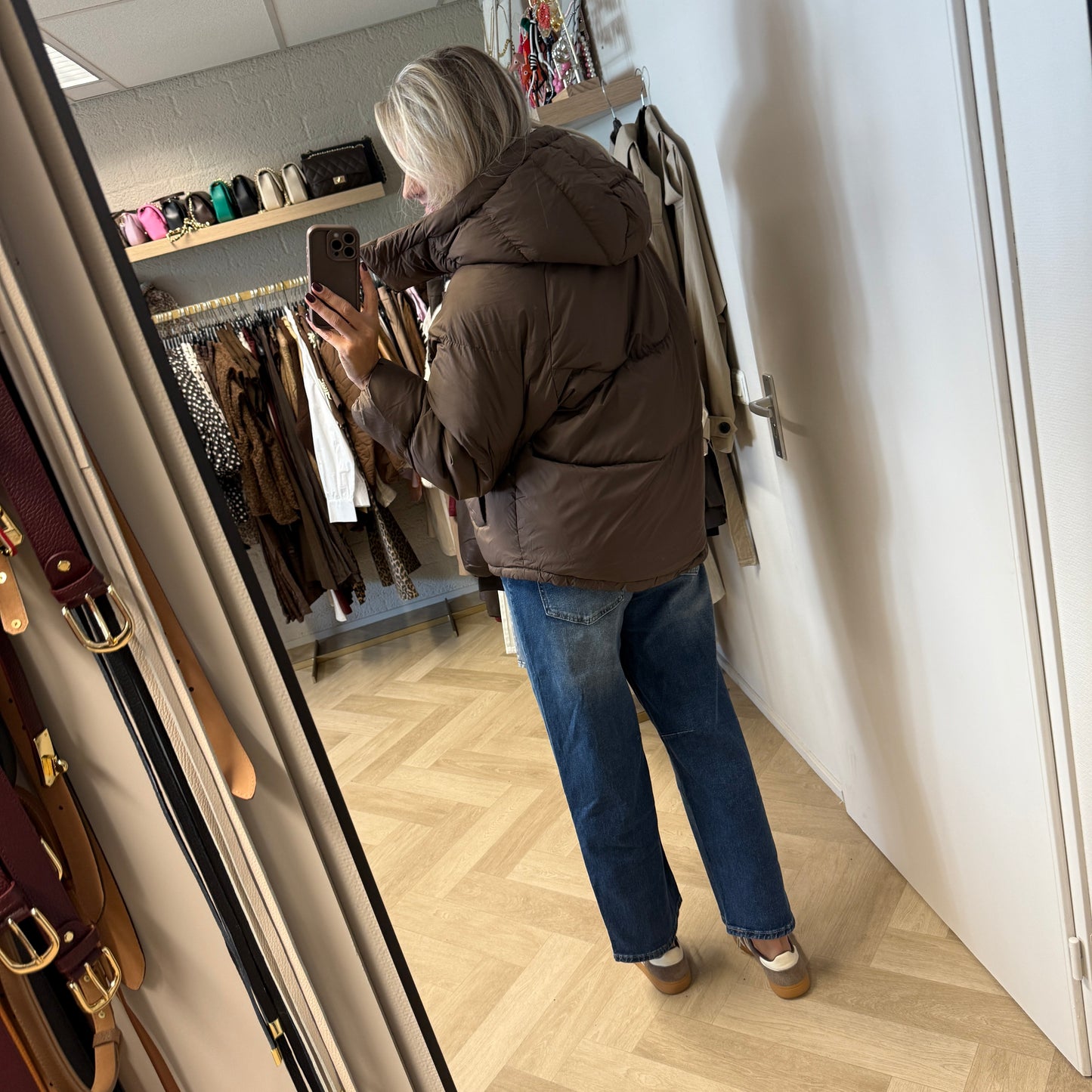 Puffer Jacket Fenna Choco Bruin